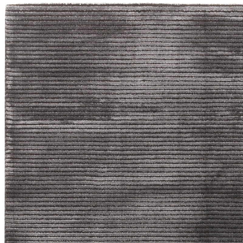 Atmacha Home And Living Rug Kuza Plain Stripe Charcoal Rug