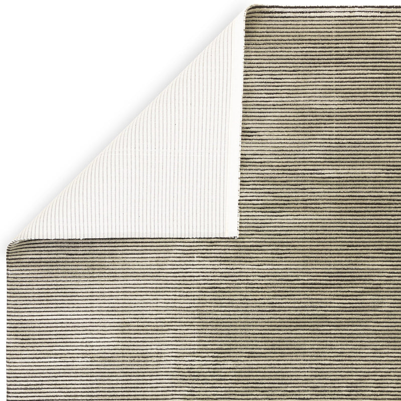 Atmacha Home And Living Rug Kuza Plain Stripe Khaki Rug