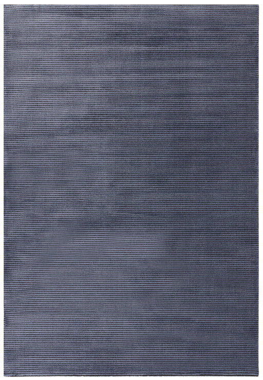 Atmacha Home And Living Rug Kuza Plain Stripe Navy Rug