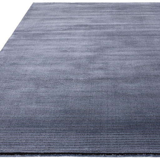 Atmacha Home And Living Rug Kuza Plain Stripe Navy Rug