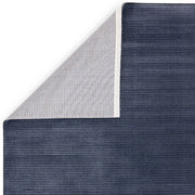 Atmacha Home And Living Rug Kuza Plain Stripe Navy Rug