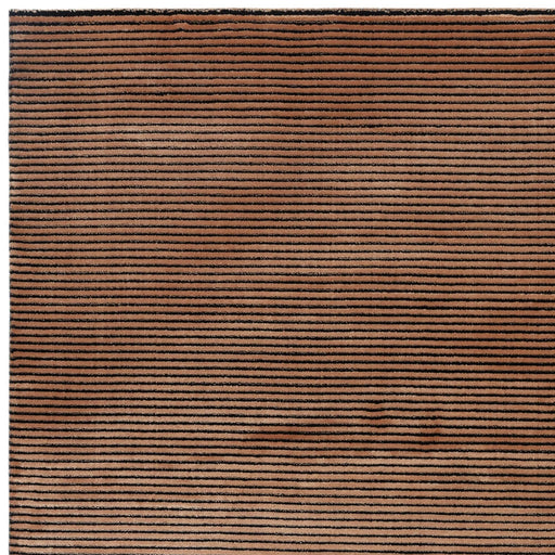 Atmacha Home And Living Rug Kuza Plain Stripe Terracotta Rug