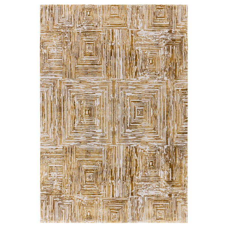 Atmacha Home And Living Rug Kuza Portrait Gold Rug