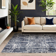 Atmacha Home And Living Rug Kuza Portrait Navy Rug