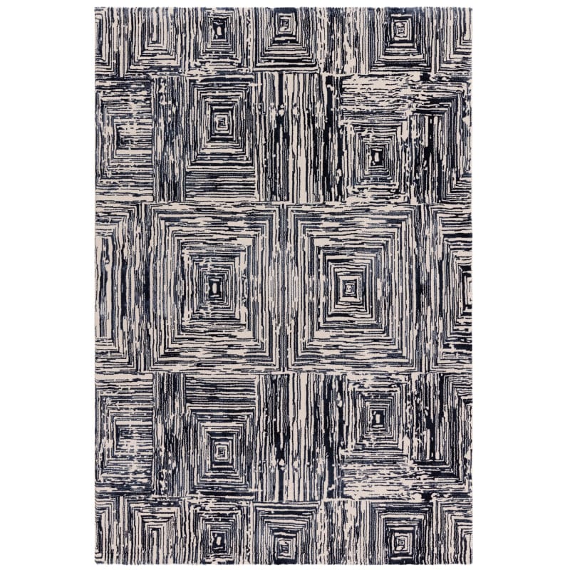 Atmacha Home And Living Rug Kuza Portrait Navy Rug
