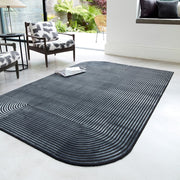Atmacha Home And Living Rug Kuza Shape Black / Charcoal Rug
