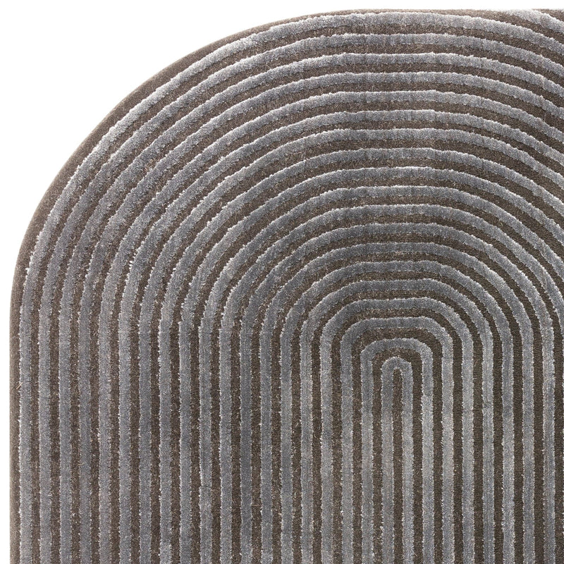 Atmacha Home And Living Rug Kuza Shape Black / Charcoal Rug