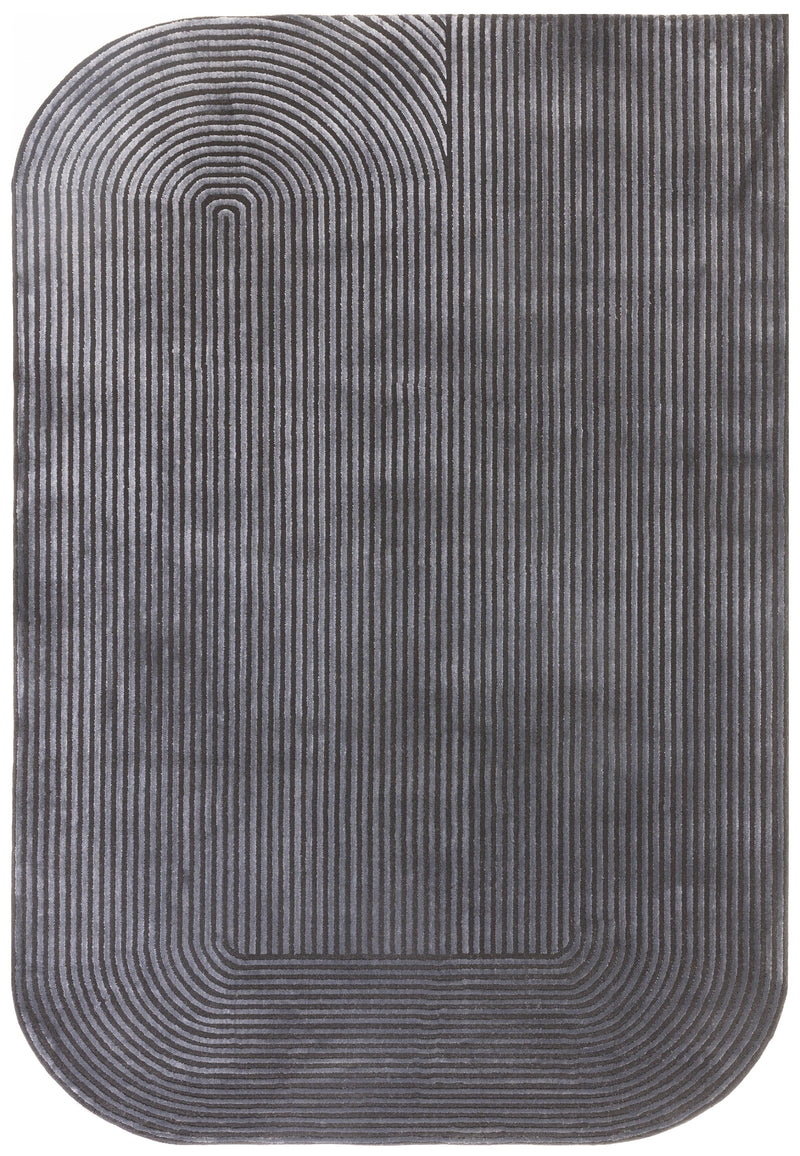 Atmacha Home And Living Rug Kuza Shape Black / Charcoal Rug