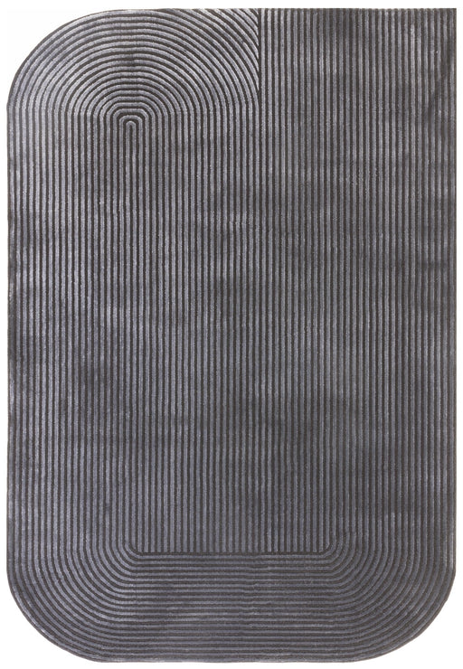 Atmacha Home And Living Rug Kuza Shape Black / Charcoal Rug