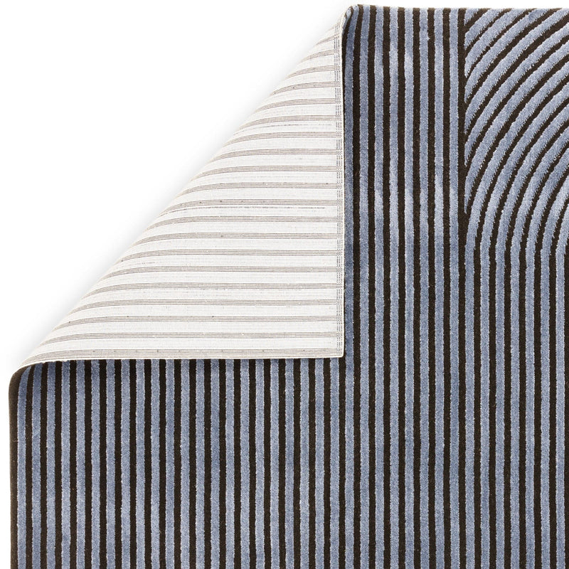 Atmacha Home And Living Rug Kuza Shape Black / Navy Rug