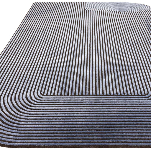 Atmacha Home And Living Rug Kuza Shape Black / Navy Rug