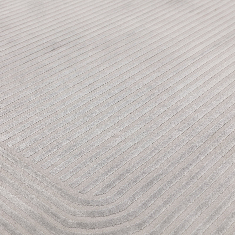 Atmacha Home And Living Rug Kuza Shape Silver / Grey Rug