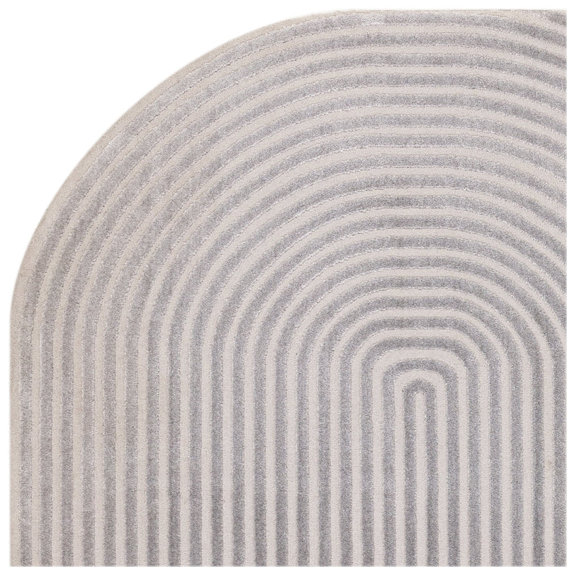 Atmacha Home And Living Rug Kuza Shape Silver / Grey Rug