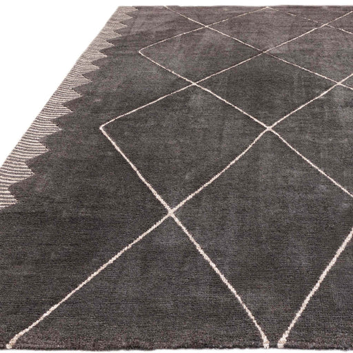 Atmacha Home And Living Rug Mason Diamond Black Rug