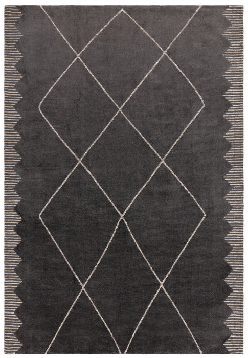 Atmacha Home And Living Rug Mason Diamond Black Rug