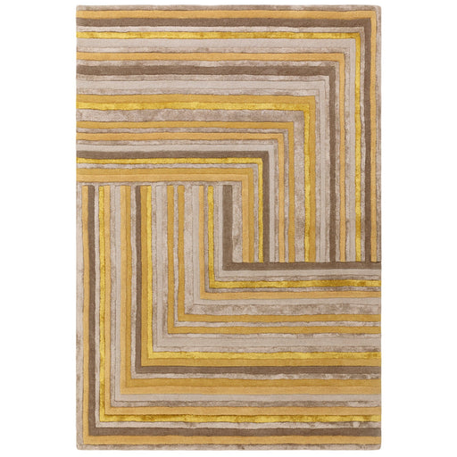 Atmacha Home And Living Rug Matrix Network Gold Rug MAX79