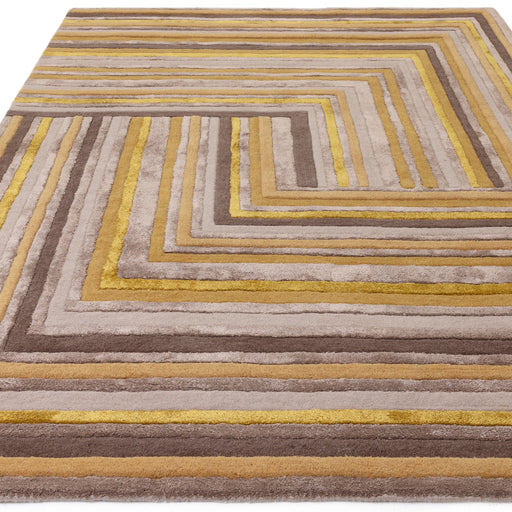 Atmacha Home And Living Rug Matrix Network Gold Rug MAX79