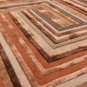 Atmacha Home And Living Rug Matrix Network Terracotta Rug MAX80