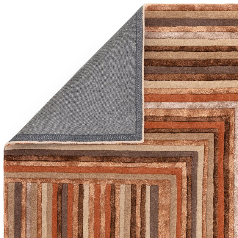 Atmacha Home And Living Rug Matrix Network Terracotta Rug MAX80