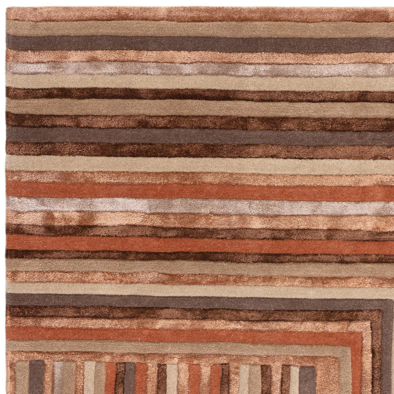 Atmacha Home And Living Rug Matrix Network Terracotta Rug MAX80