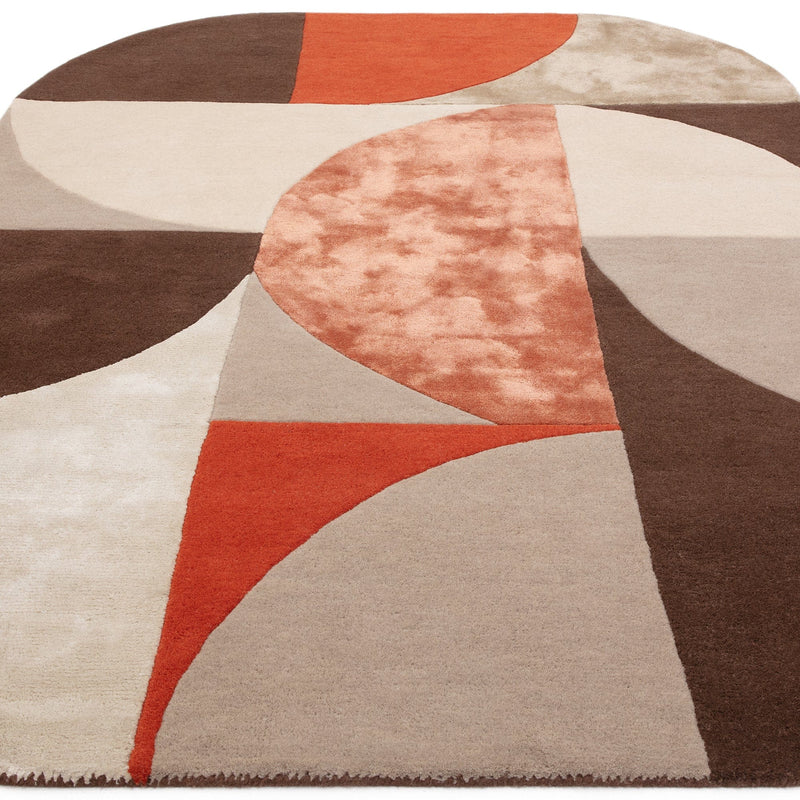Atmacha Home And Living Rug Matrix Oval Spice Rug MAX77