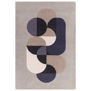 Atmacha Home And Living Rug Matrix Statement Light Grey Rug MAX92