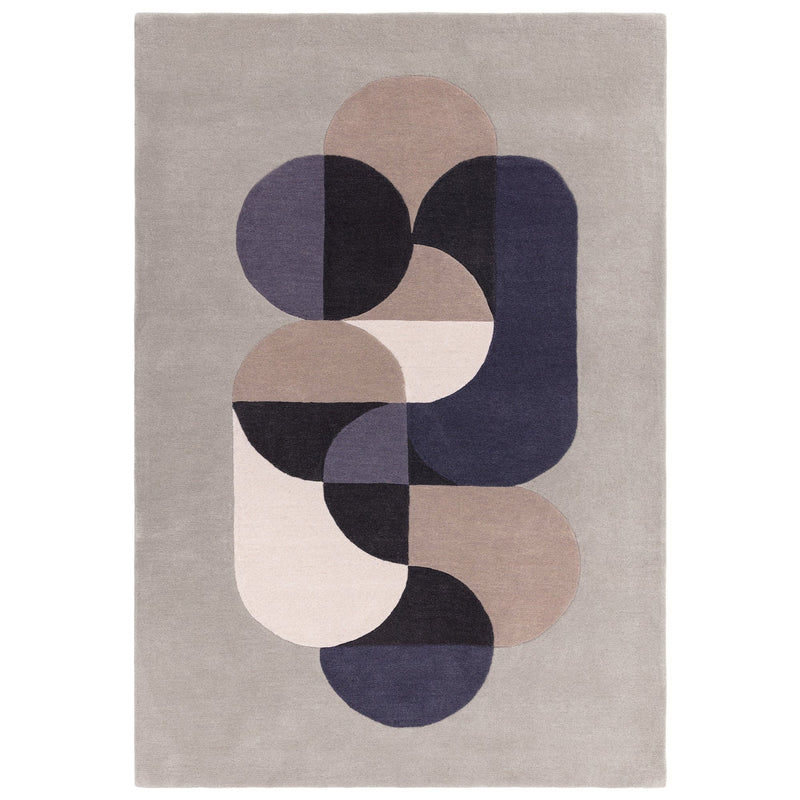 Atmacha Home And Living Rug Matrix Statement Light Grey Rug MAX92