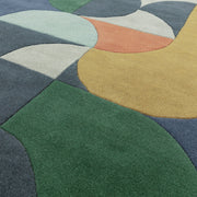 Atmacha Home And Living Rug Matrix Statement Navy Rug MAX91