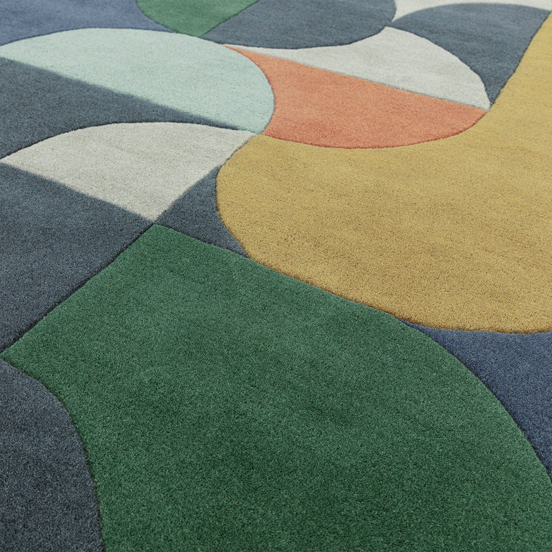 Atmacha Home And Living Rug Matrix Statement Navy Rug MAX91