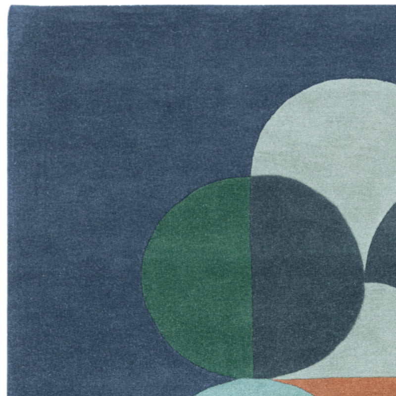 Atmacha Home And Living Rug Matrix Statement Navy Rug MAX91