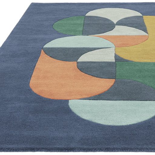 Atmacha Home And Living Rug Matrix Statement Navy Rug MAX91