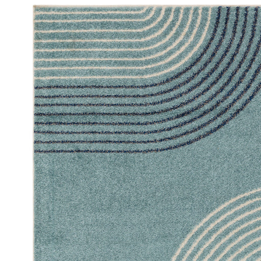 Atmacha Home And Living Rug Muse Blue Retro Rug MU15