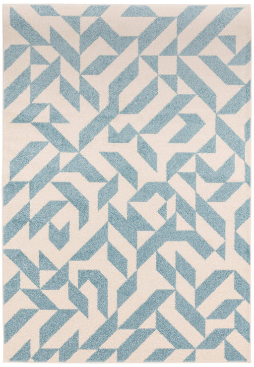 Atmacha Home And Living Rug Muse Blue Shapes Rug MU03