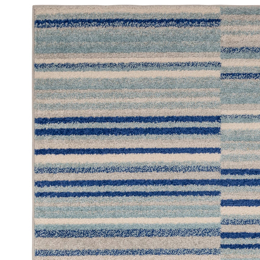 Atmacha Home And Living Rug Muse Blue Stripe Rug MU05