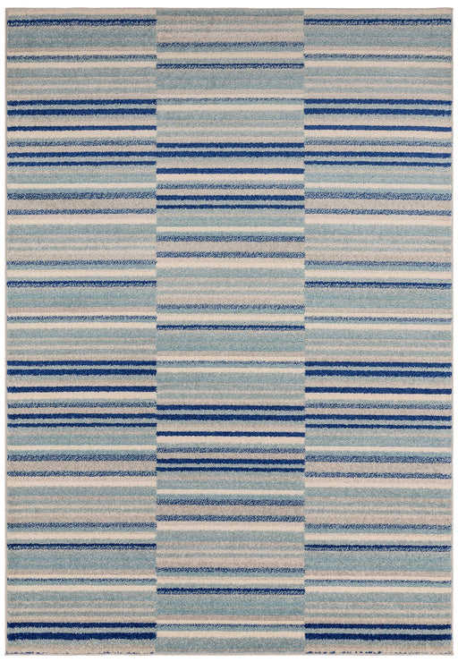 Atmacha Home And Living Rug Muse Blue Stripe Rug MU05