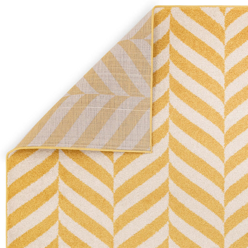 Atmacha Home And Living Rug Muse Yellow Chevron Rug MU08