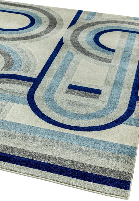 Atmacha Home And Living Rug Nova Retro Blue Rug NV30