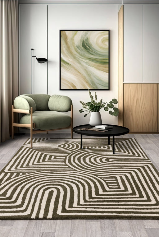 Atmacha Home And Living Rug Reef Curve Forest Rug RF30