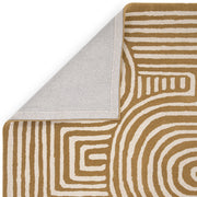 Atmacha Home And Living Rug Reef Curve Ochre Rug RF28