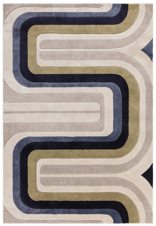 Atmacha Home And Living Rug Sketch Contour Blue Rug SK18