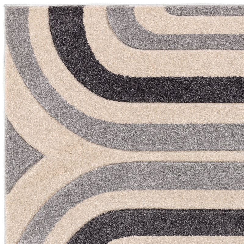 Atmacha Home And Living Rug Sketch Contour Grey Rug SK17