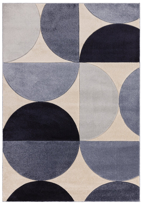 Atmacha Home And Living Rug Sketch Curve Blue Rug Sk14