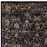 Atmacha Home And Living Rug Sovereign Black Vintage Floral Rug