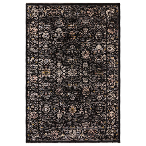 Atmacha Home And Living Rug Sovereign Black Vintage Floral Rug