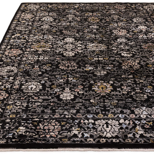 Atmacha Home And Living Rug Sovereign Black Vintage Floral Rug