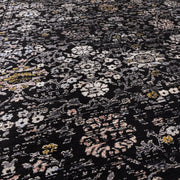 Atmacha Home And Living Rug Sovereign Black Vintage Floral Rug