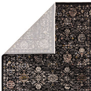 Atmacha Home And Living Rug Sovereign Black Vintage Floral Rug
