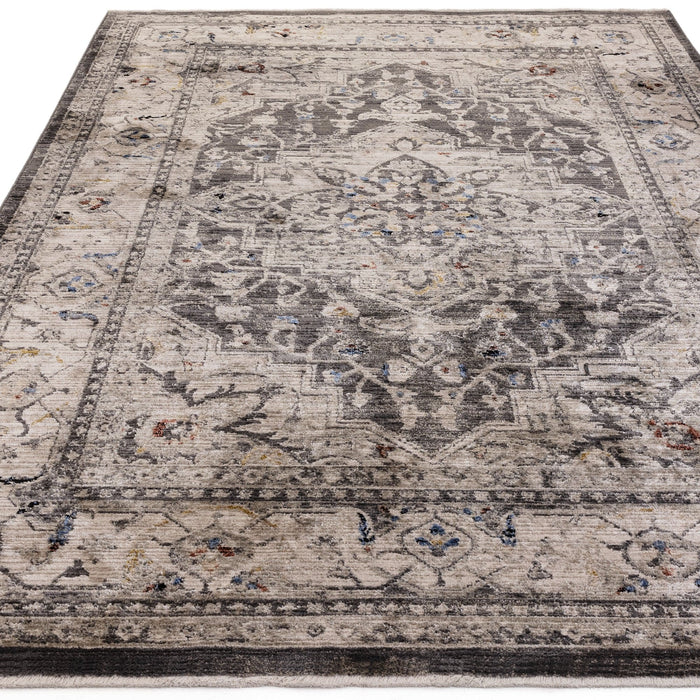 Atmacha Home And Living Rug Sovereign Charcoal Medallion Rug