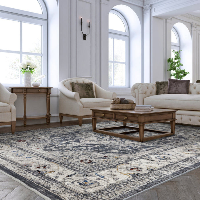 Atmacha Home And Living Rug Sovereign Charcoal Medallion Rug