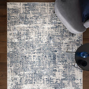Atmacha Home And Living Rug Stellar ST09 Modern Abstract Blue Rug (High Shine)